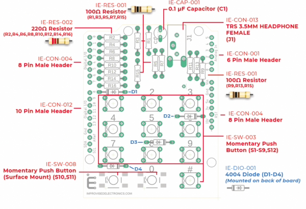 EOD Maker DTMF Encoder and Decoder Build Kit Sale $75.00