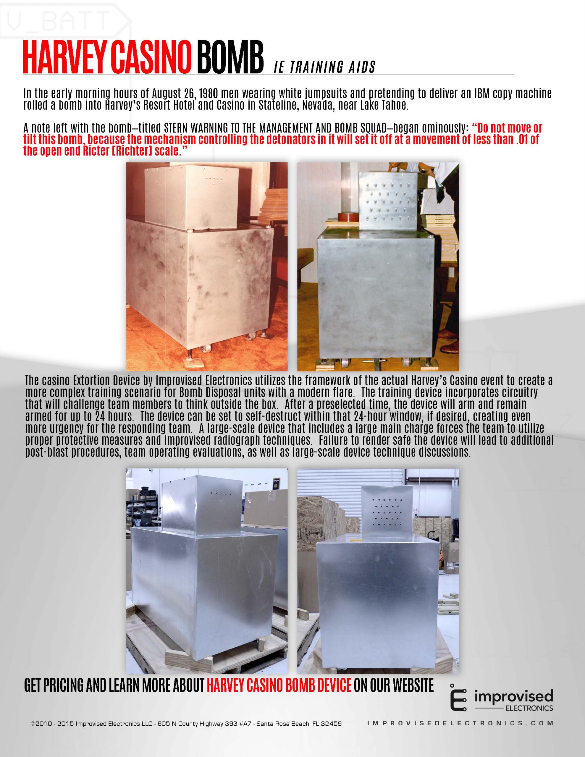 Harvey's Casino Bomb Extortion Device - Image 3