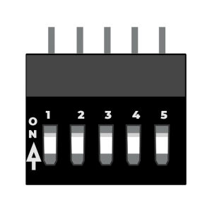 Five Position Dip Switch